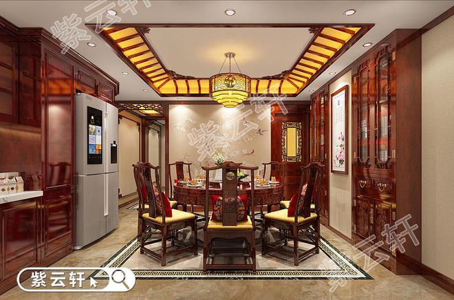 天博官方网站山西吕梁中式别墅装修设计不张扬的奢华感(图2)