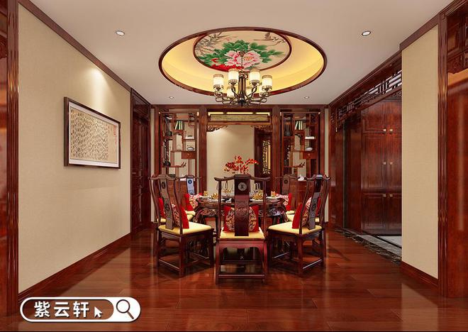 天博官方网站南通中式别墅设计装修艺术与自然的完全融合(图4)