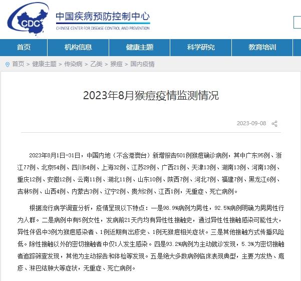 天博中国发布丨我国首次报告女性猴痘病例 一文了解猴痘基本知识(图1)